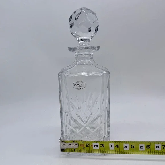 Royal Galler Samobor Crystal Decanter Stopper Heavy Lead Crystal Made Croatia - Picture 7 of 8